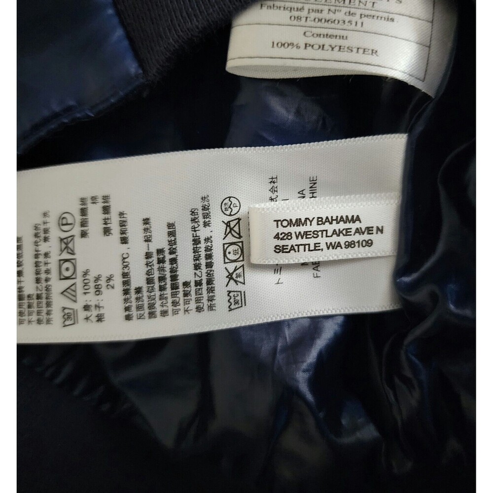 Tommy Bahama Aruba Quilted Full-Zip Jacket Womens Size S/P Navy Blue TW515525 - Picture 12 of 12